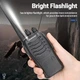 Комплект рацій Baofeng 4 шт з навушниками, 16 каналів, акумуляторні, UHF 400–470 МГц, CTCSS/DCS, ліхтарик, чорні - зображення 6