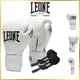 Перчатки для бокса натуральная кожа тренировочные спарринговые Leone GN111 THE GREATEST White 16 унций - изображение 6