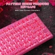 Механическая проводная клавиатура Attack Shark R82 HE Pink Contours 75 RGB USB C Magnetic Hall Effect 8000 Hz Hot Swap PBT Double Shot - изображение 8