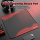 Игровая поверхность Attack Shark CM02 Black/Red Contour, большой формат 450×400 мм, ткань/резиновая основа, 4 мм - изображение 2
