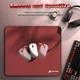 Игровая поверхность Attack Shark CM02 Red, большой формат 450×400 мм, ткань/резиновая основа, 4 мм - изображение 3
