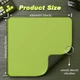 Игровая поверхность Attack Shark CM02 Green, большой формат 450×400 мм, ткань/резиновая основа, 4 мм - изображение 9