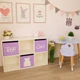 Стеллаж для игрушек и книг на 6 ячеек Gap ST6 White-White-Lav - изображение 2