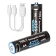Акумулятори (2 шт) AA Пальчикові з Type-C 4255mWh 1.5V Li-ion + кабель, Black (162190-2) - зображення 2
