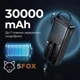 Зовнішній акумулятор повербанк power bank УМБ Hoco J156B 30000mAh |1USB/1Type-C, 22.5W/3A, PD/QC| зі вбудованими кабелями USB-A / USB-C / Micro-USB / Lightning - зображення 4