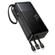 Зовнішній акумулятор повербанк power bank УМБ Hoco J156B 30000mAh |1USB/1Type-C, 22.5W/3A, PD/QC| зі вбудованими кабелями USB-A / USB-C / Micro-USB / Lightning - зображення 11