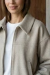 Бомбер с итальянской шерсти L-XL. Бежевый - изображение 3