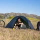 Намет надлегкий одномісний з футпринтом Naturehike Cycling 1 NH18A095-D, 210T, темний синій - зображення 3