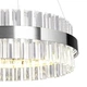 Люстра светодиодная подвесная LUMINARIA SOFIA 120W R CHROME/CLEAR 600/1000 APP 220V IP20, LED светильник с пультом ДУ для кухни, спальни, гостиной - изображение 2