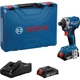 Гайкокрут акумуляторний ударний BOSCH GDR 18V-215, 2x2,0Ah, GAL 18V-20 валіза 06019N2022 - изображение 1