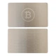 Метал для зберігання сід-фрази Bitcoin Mini Plate, пластина 1шт 55x90мм - изображение 3