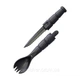 Набір вилка-ложка-ніж Ka-Bar Tactical Spork Чорний 2000000034829 - зображення 1