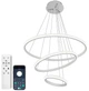Люстра светодиодная подвесная Luminaria JULIE 75W 3R 600х1100 WHITE/CLEAR с пультом - изображение 1