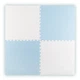 Duża mata piankowa puzzle RICOKIDS 60 x 60 cm 4 elementy Niebiesko - biała 738202 (5903890628949) - obraz 1