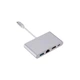 Концентратор Dynamode USB3.1 Type-C to 1хHDMI, 1хRJ-45, 1хUSB 3.0, 1хUSB Type-C Fe - зображення 1
