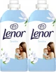 Упаковка кондиціонера для білизни Lenor Для чутливої шкіри 118 циклів прання 2 x 1.239 л (8006530250665) - зображення 1