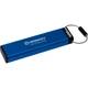 USB флеш накопитель Kingston 128GB IronKey Keypad 200 AES-256 Encrypted Blue USB 3.2 - изображение 4