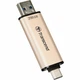 USB флеш накопичувач Transcend 256GB JetFlash 930 Gold-Black USB 3.2/Type-C - зображення 4