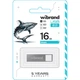 USB флеш накопитель Wibrand 16GB Shark Silver USB 2.0 - изображение 2