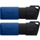 USB флеш накопитель Kingston 2x64GB DataTraveler Exodia M Black/Blue USB 3.2 - изображение 1