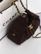 Сумка жіноча 25 Small Handbag Prem шоколадна замша торба - зображення 4
