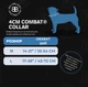Тактический ошейник для собак BullyBillows Combat Collar No Handle 4 cm L: 40 мм, ОШ 43-72 см Фиолетовый - изображение 4
