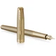 Ручка пір’яна Parker SONNET 17 SE Cisele Gold GT FP18 F + бархат.чохол + шкір. чохол + подар. уп. (68 611b24) - зображення 3