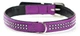 Ошейник со стразами для собак маленьких пород Swarovski Crystal Mini Collar Nobby S: 17-19 мм, Д 37 см, ОШ 27-32 см Фиолетовый - изображение 1