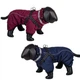 Теплое пальто для собак с длинными рукавами и вшитой шлеей Elor 2 in 1 Dog Coat Nobby Синий 29 см - изображение 5