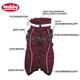 Теплое пальто для собак с длинными рукавами и вшитой шлеей Elor 2 in 1 Dog Coat Nobby Бордо 55 см - изображение 3