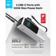 Батарея универсальная Anker 25000mAh, 165W, PD/3/0, QC/3/0, Built-In Double USB-C Cables, silver (A1695H41) - изображение 2