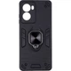 Чехол Fiji Defence для Motorola G06 защитный бампер с кольцом подставкой Black - изображение 1