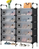 Полиця органайзер стелаж для взуття на 6 полиць дворядна Storage Shoe Rack WFB26207 - зображення 7