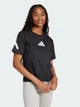Футболка хлопковая женская Adidas W Z.N.E. Tee JJ4778 S Black/White (4067887577083) - изображение 2