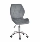 Кресло офисное на колесах Onder Mebli ANRY велюр графитовый CH - 260 OFFICE - изображение 2