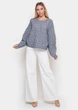 Класичний Светр з Косами 96538-EM Сірий S/M - зображення 4