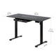 Стіл Mealux PowerDesk Glass Black з електрорегулюванням висоти (арт. EVO-201 Glass/Black) - изображение 3