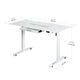 Стіл Mealux PowerDesk Glass White з електрорегулюванням висоти (арт. EVO-201 Glass/White) - зображення 3