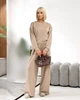 Жіночий прогулянковий костюм (кофта+штани) Uaclothes 38-40 Бежевий (like36913-1734013146) - зображення 6