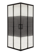 Душова кабіна INSANA Aqua Black Line JK 90×90×195 см, квадратна, скло з малюнком, чорний профіль, без піддона - изображение 1