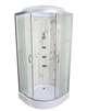 Гідробокс TKF TKF90/1 Білий Мармур WG 90×90×215 см, кутовий, сатиновий профіль, матове скло, низький піддон - изображение 1