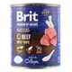Корм влажный Brit Premium by Nature k консервы для собак с говядиной и тельбухами 800 г - изображение 1