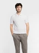 Поло чоловіче біле 100% бавовна Arber Polo knit Zipper MSS N-A M зріст 4 білий (M09.38.00.621) - изображение 1