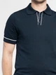 Поло чоловіче синє 100% бавовна Arber Polo knit MSS NAVT-123 L зріст 4 синій (M09.37.09.621) - изображение 4