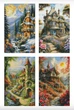 Алмазная мозаика на подрамниках модульная ColorArt Времена года с голограммными стразами 4х30х50 TRP1006 + Подарок лак для покрытия - изображение 2