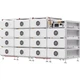 Стійка для високовольтних батарей Deye BOS-B Rack до 15 батарей 2150x1136x800 мм Grey Продається тільки в зборі з акумуляторами - зображення 2