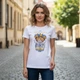 Футболка патріотична жіноча I am Ukrainian M Біла - зображення 1