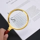 Лупа для читання 60 мм 6x зі скляною лінзою та деревʼяною ручкою (XJ4008) - зображення 5
