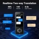 Перекладач мов ANFIER W10S, без Wi-Fi, миттєвий переклад 144 мов та акцентів, сірий - зображення 4