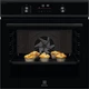 Electrolux Духовой шкаф электрический, 72л, A+, пара, дисплей, конвекция, телескопические направляющие, черный - изображение 1
